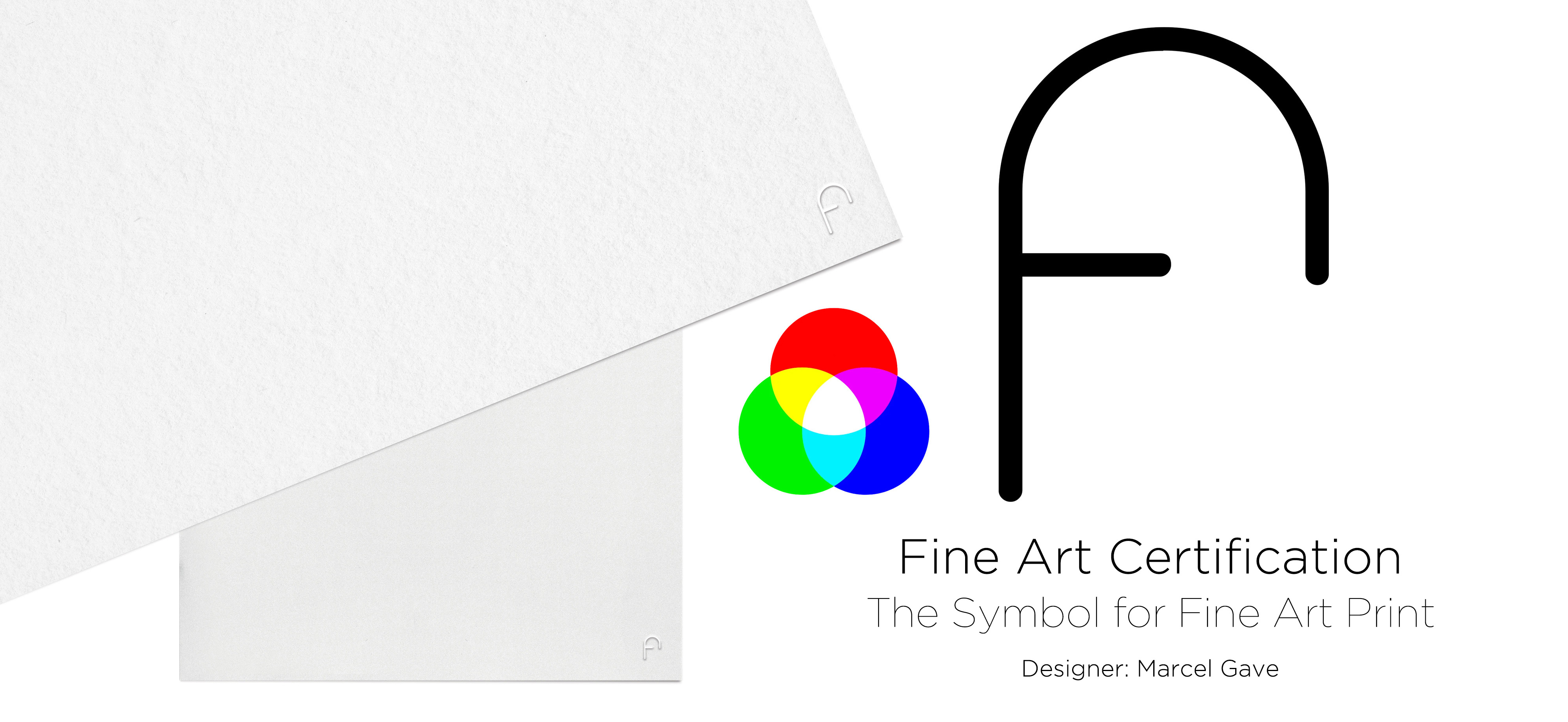 fine art certication, the symbol for fine art print, by Marcel Gave